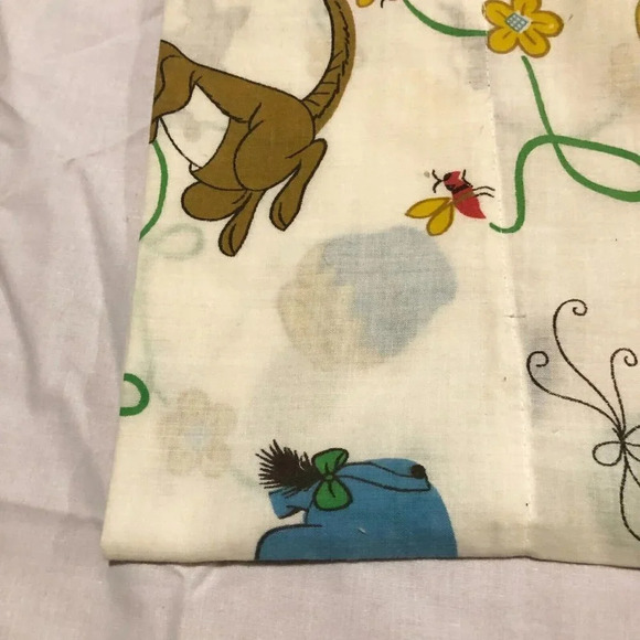 Vintage Winnie  The Pooh Pillow Case Eeyore Kanga Owl - Picture 12 of 16